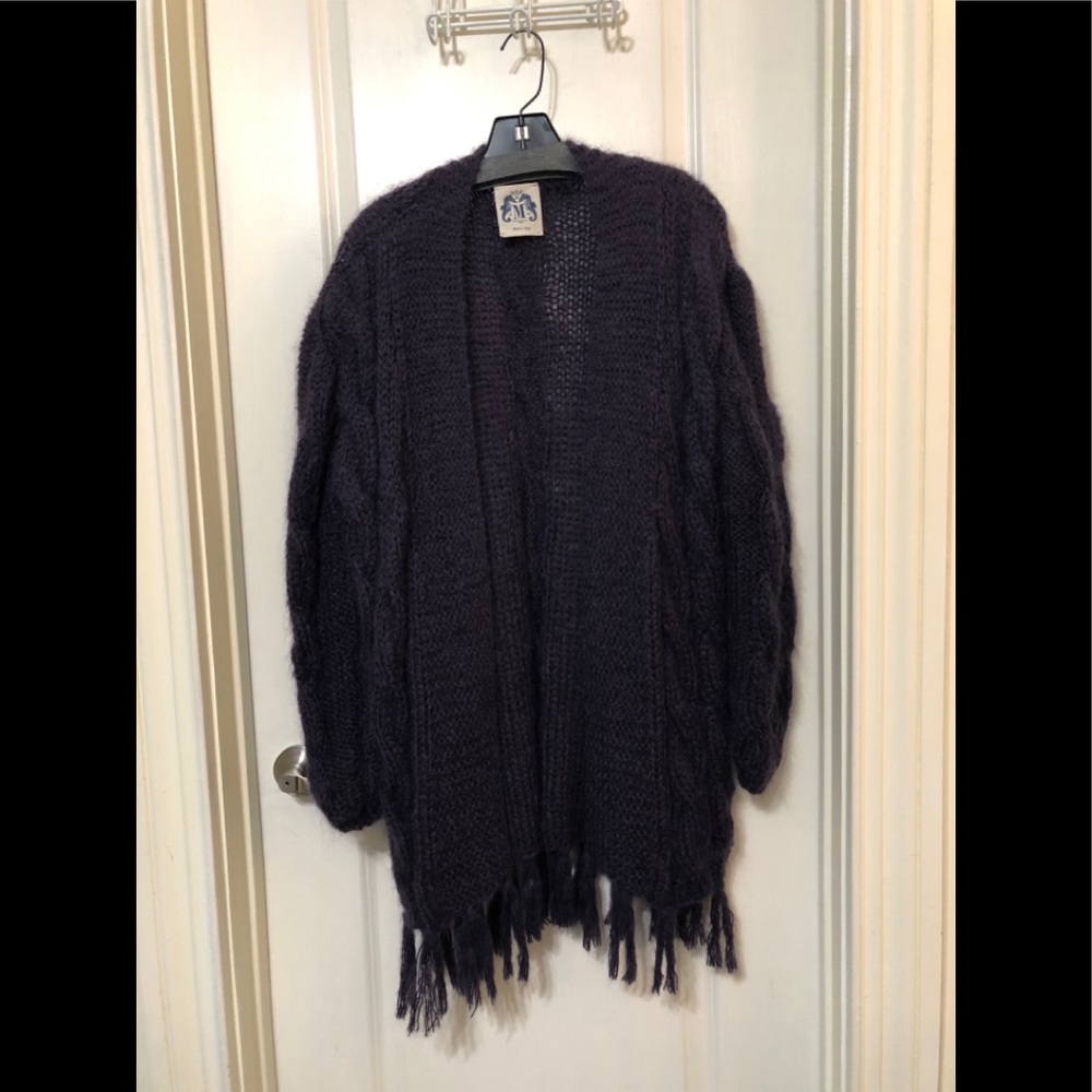 Molo Eleven Mohair Sweater in Eggplant Purple